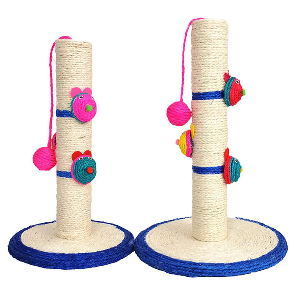 Clown Mouse Cat Scratcher with Toy
