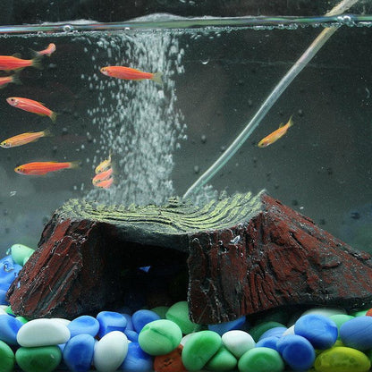 Resin Reptile Balcony Climbing Rockery - Simulated Turtle Platform For Fish Tanks And Aquariums-3