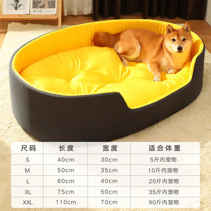 Cozy Multi-Size Pet Bed with Detachable Cover