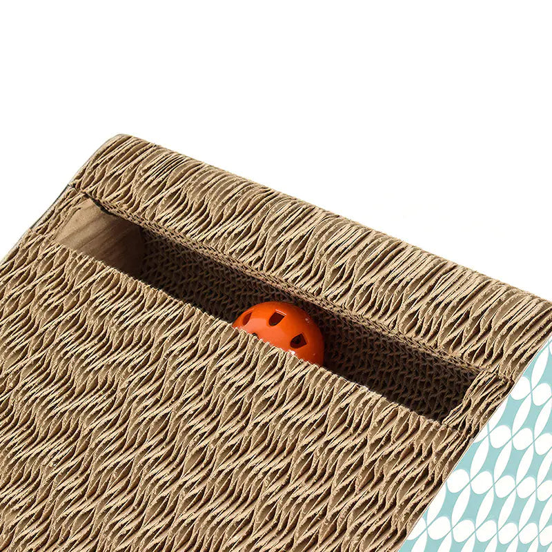 Dual-Surface Cat Scratcher with Toy Bell