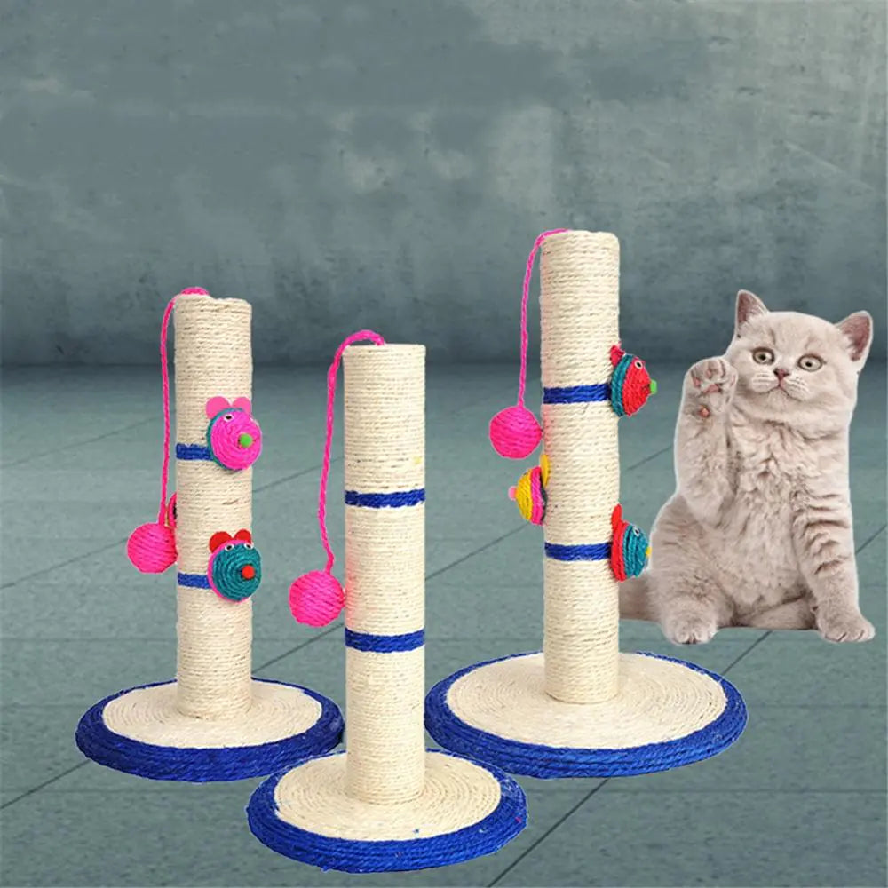 Clown Mouse Cat Scratcher with Toy