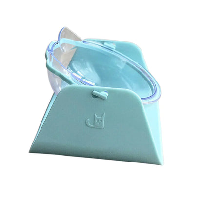 Adjustable Transparent Double Pet Bowl for Cats and Dogs