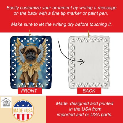 Brussels Griffon My Angel Porcelain Ornament