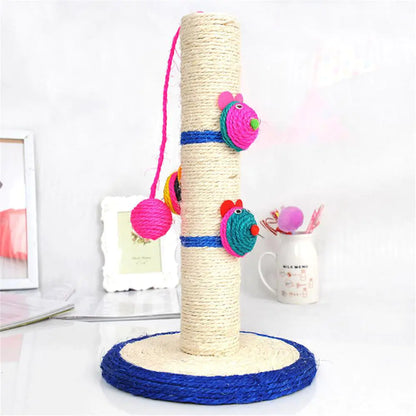 Clown Mouse Cat Scratcher with Toy