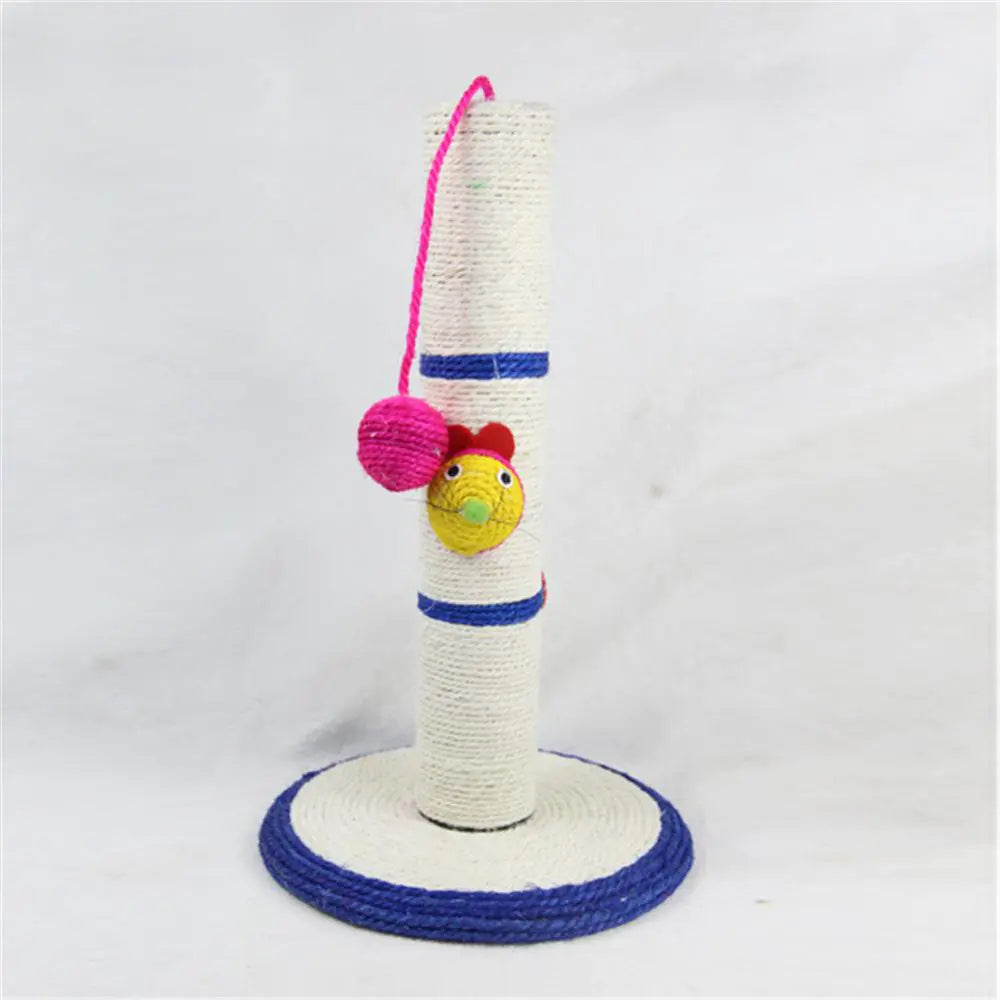 Clown Mouse Cat Scratcher with Toy