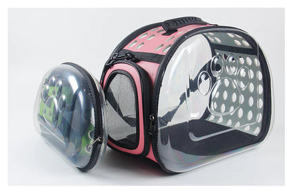 Transparent Pet Backpack for Cats and Dogs