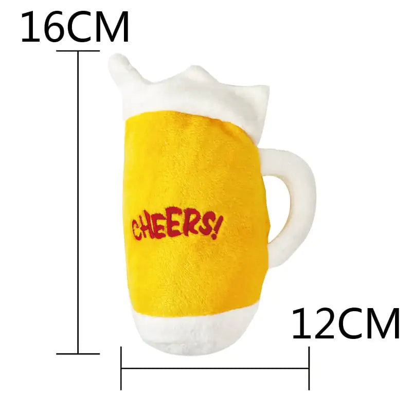 Chatty Burger Plush Dog Toy