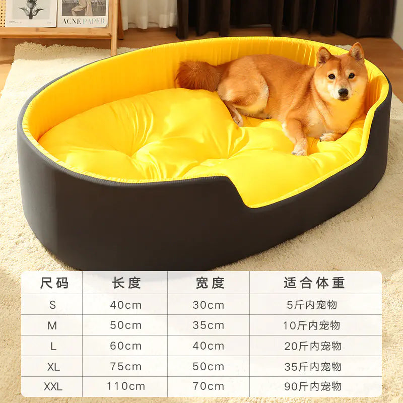 Cozy Multi-Size Pet Bed with Detachable Cover