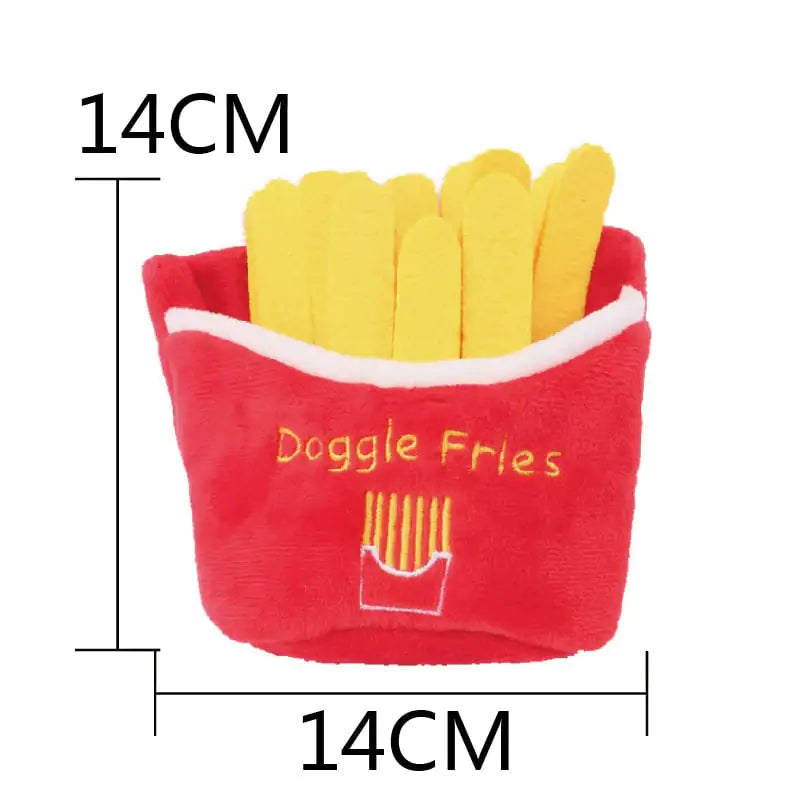 Chatty Burger Plush Dog Toy