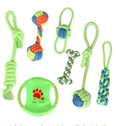 Cotton Knot Pet Chew Toy Bundle