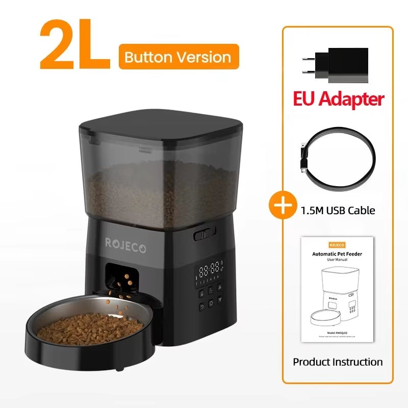 Smart Auto Pet Feeder – Hassle-Free Mealtime, Perfect Portions Every Time