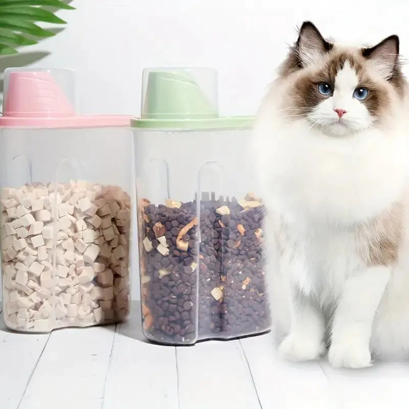 2.5L Pet Food Storage Bucket for Dogs and Cats